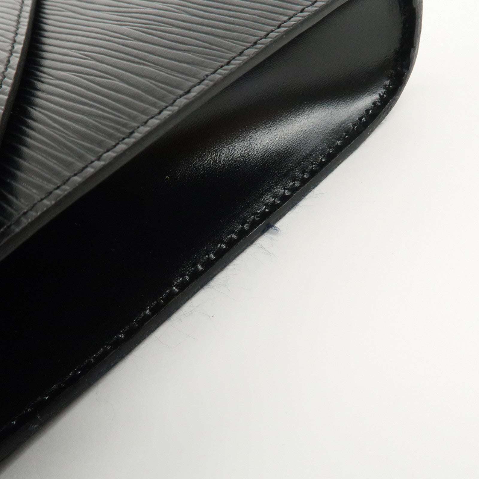 Louis Vuitton Epi Arts Deco Clutch Bag Purse Noir M52632 Used