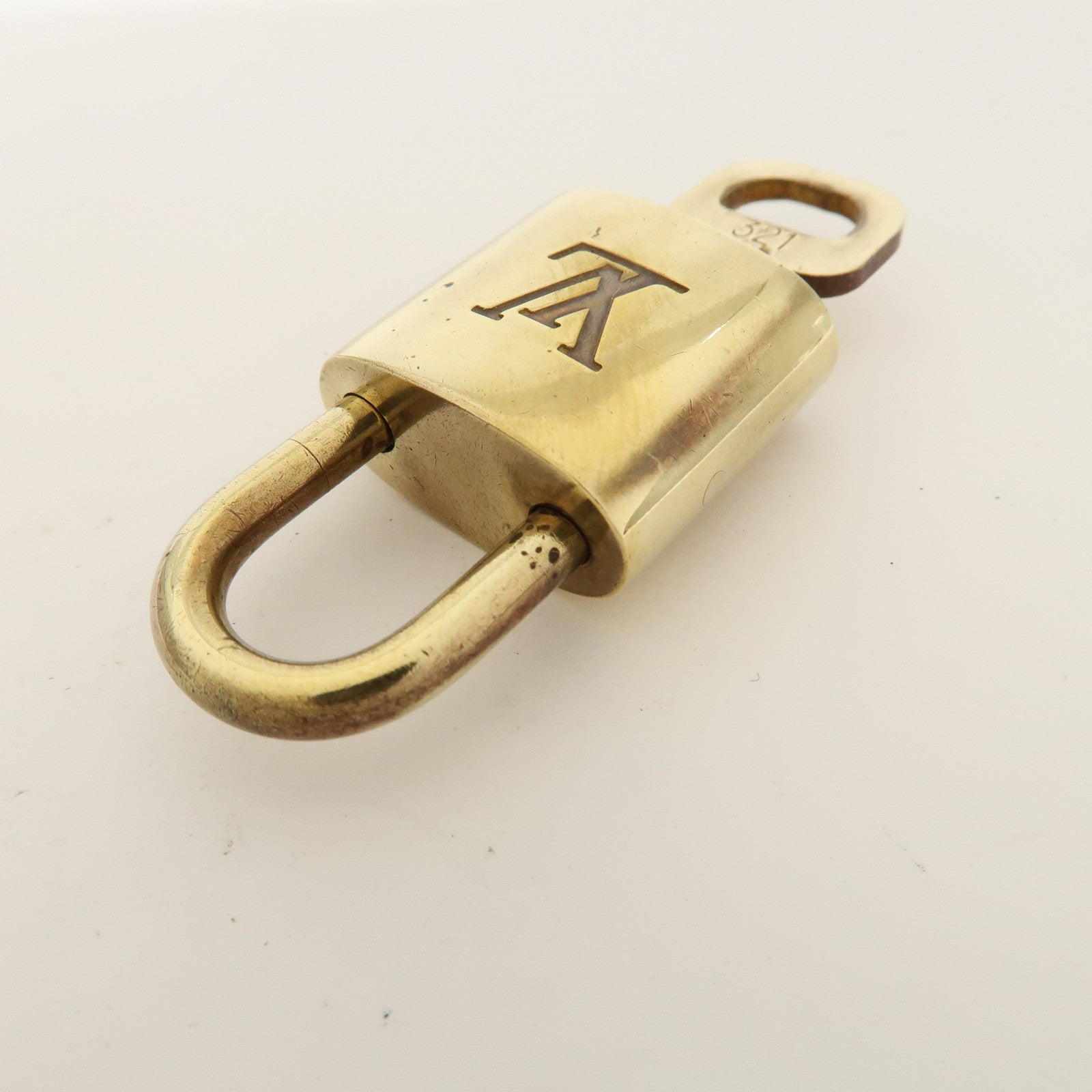 Louis Vuitton Set of 10 Lock & Key Cadena Key Lock Metal Gold Used