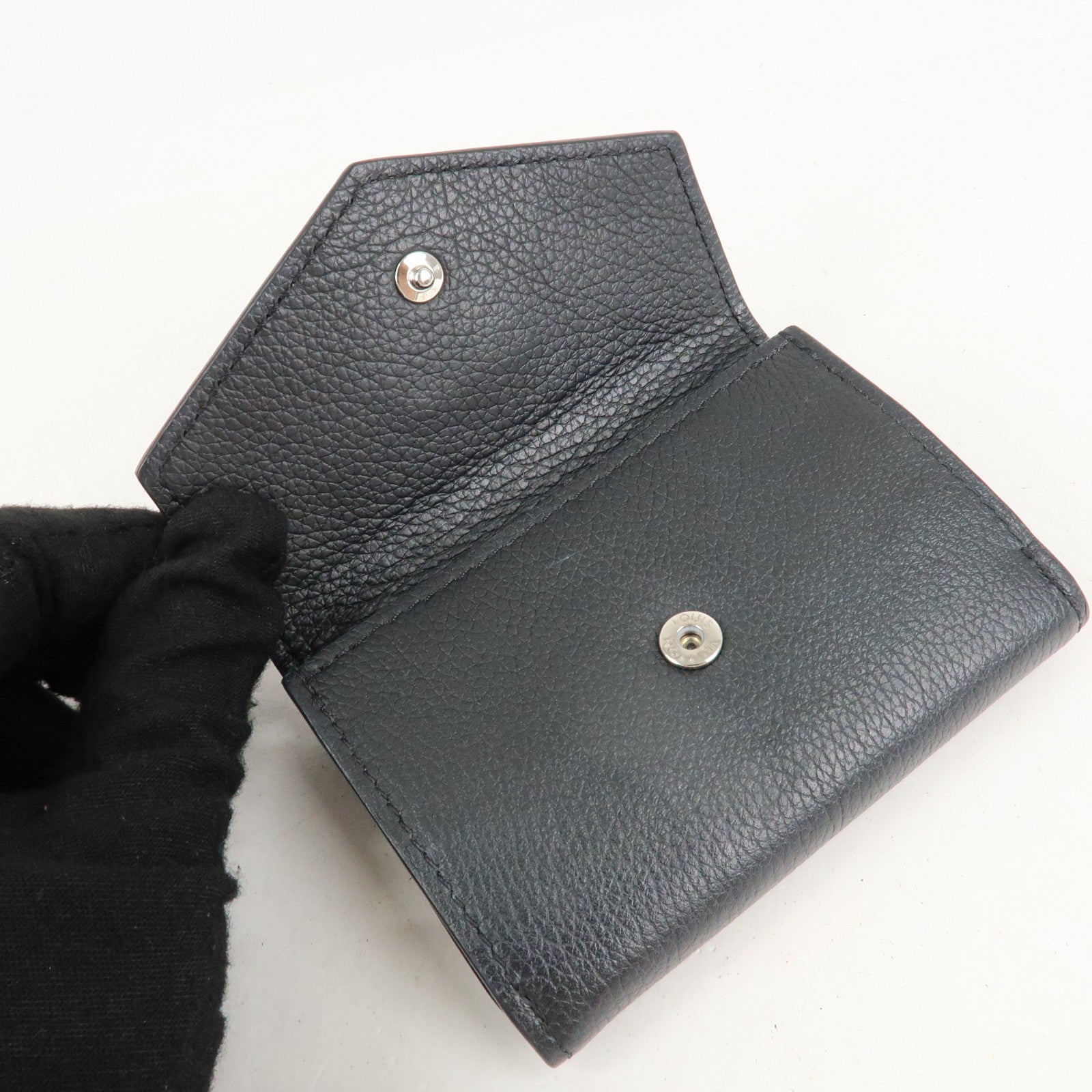 Louis Vuitton Lock Me Portefeuille Lock Mini Wallet Noir M63921 Used