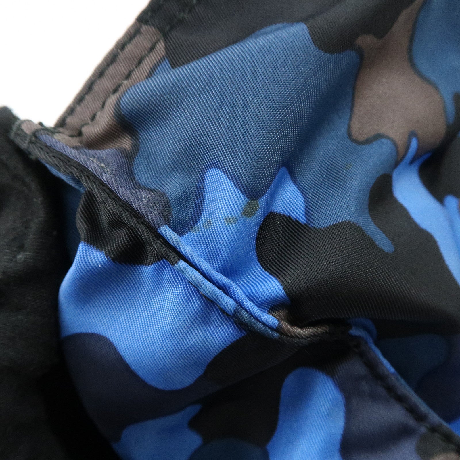 PRADA Logo Camouflage Nylon Leather 2Way Tote Shoulder Bag Used