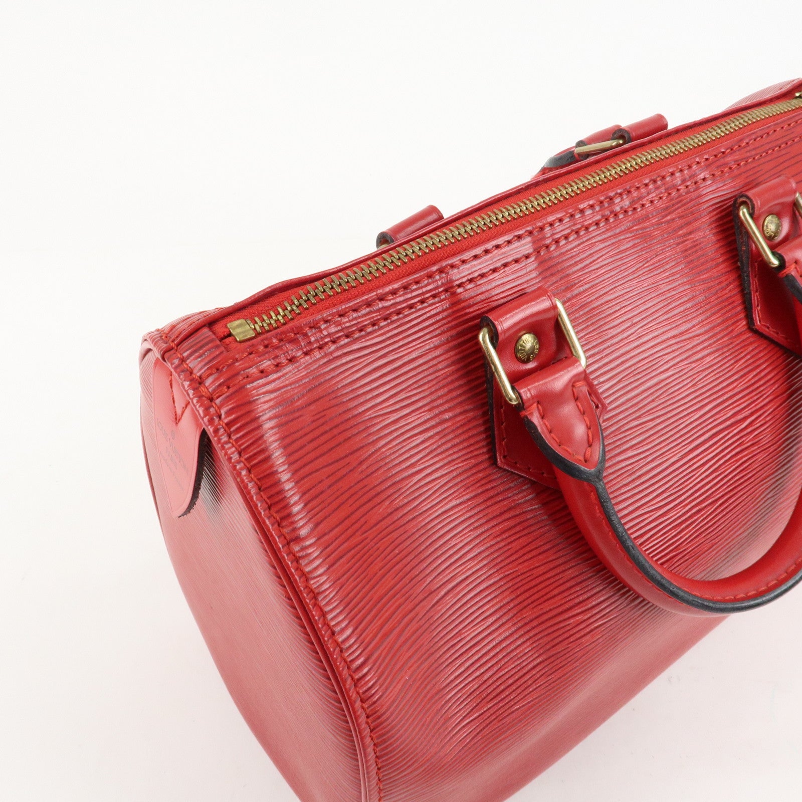 Louis Vuitton Epi Speedy 25 Hand Bag Castilian Red M43017 Used