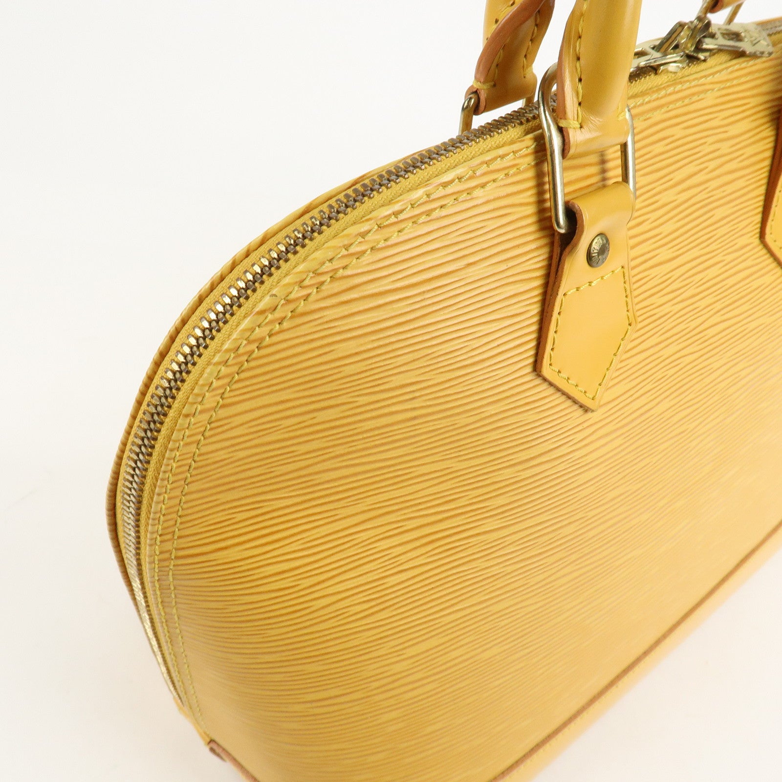 Louis Vuitton Epi Alma PM Hand Bag Tassili Yellow M52149 Used