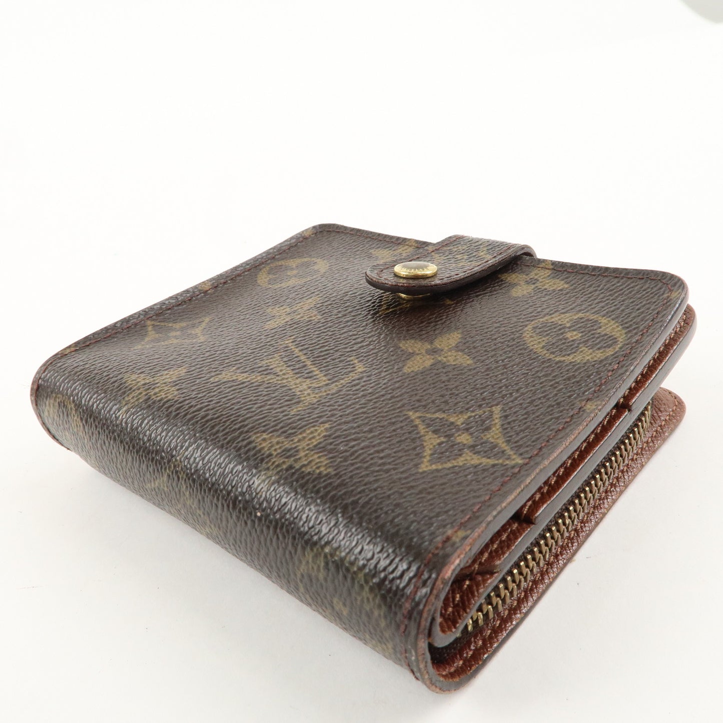 Louis Vuitton Monogram Compact Zip Small Wallet M61667