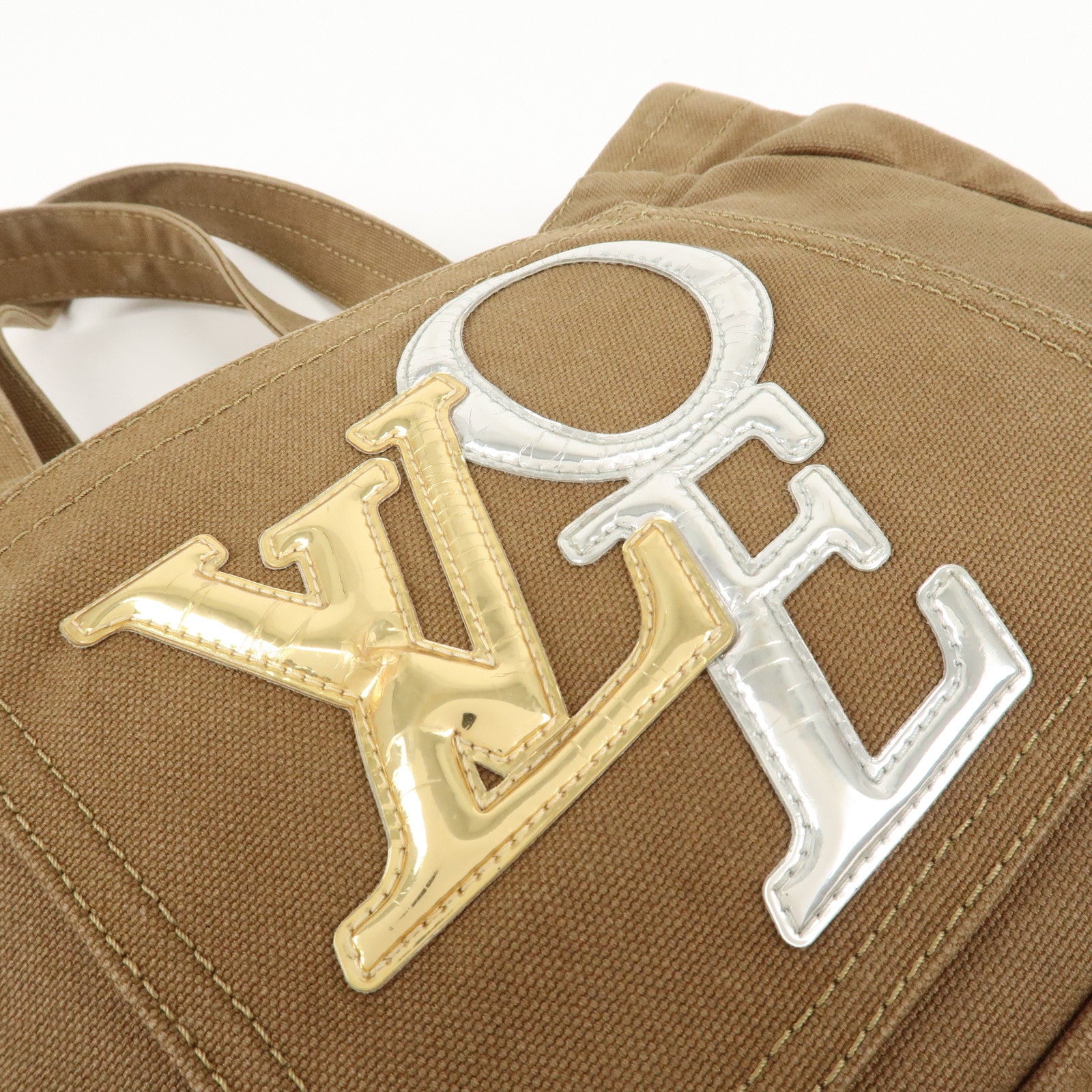 Louis Vuitton That's Love Canvas Tote PM Brown Gold M95469 Used