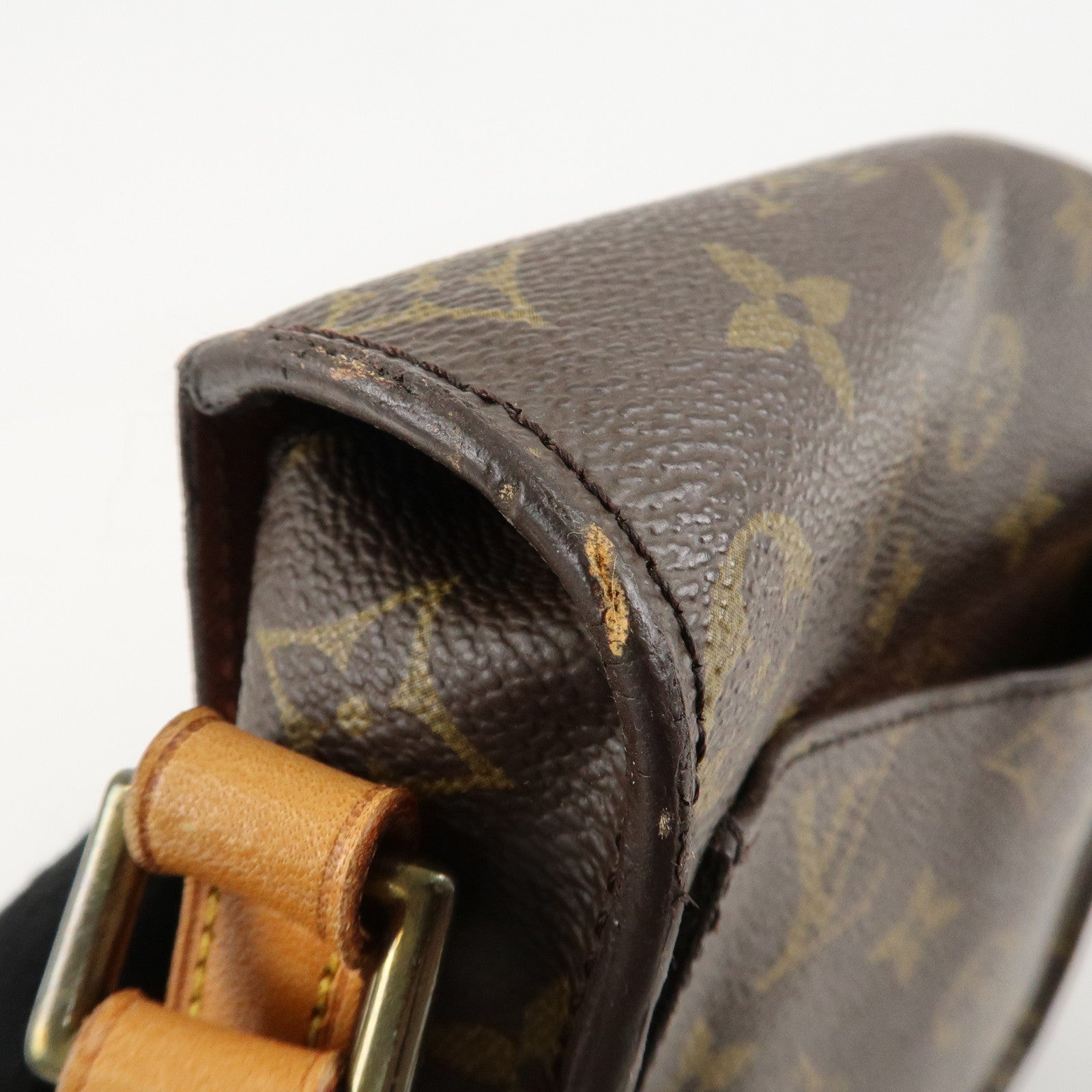 Louis Vuitton Monogram Saint Cloud MM Shoulder Bag Brown M51243 Used