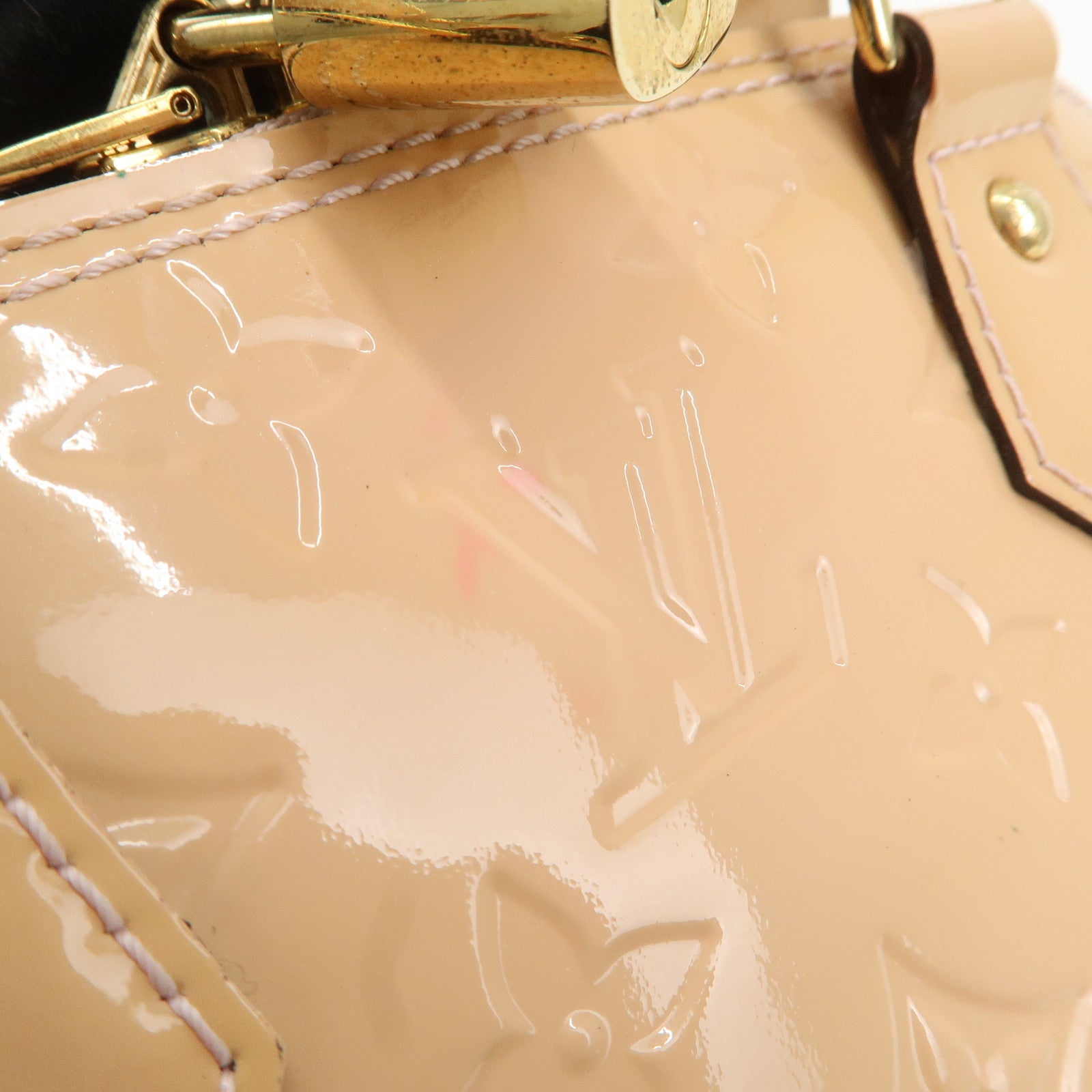 Louis Vuitton Monogram Vernis Alma BB Rose Angelique M90064 Used