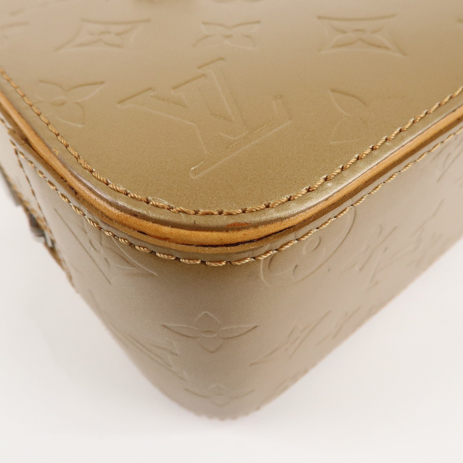 Louis Vuitton Monogram Matte Shelton Hand Bag Ambre M55177 Used