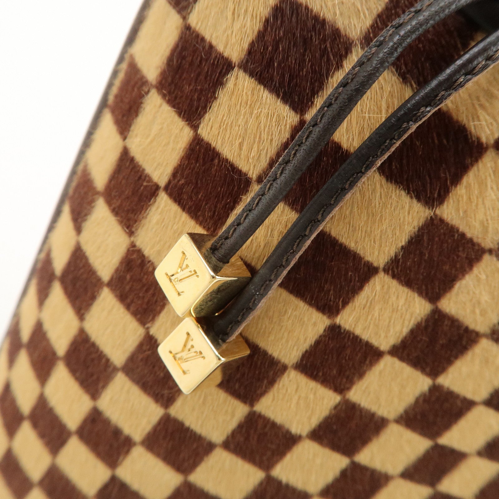 Louis Vuitton Damier Sauvage Impala Hand Bag Brown M92133 Used
