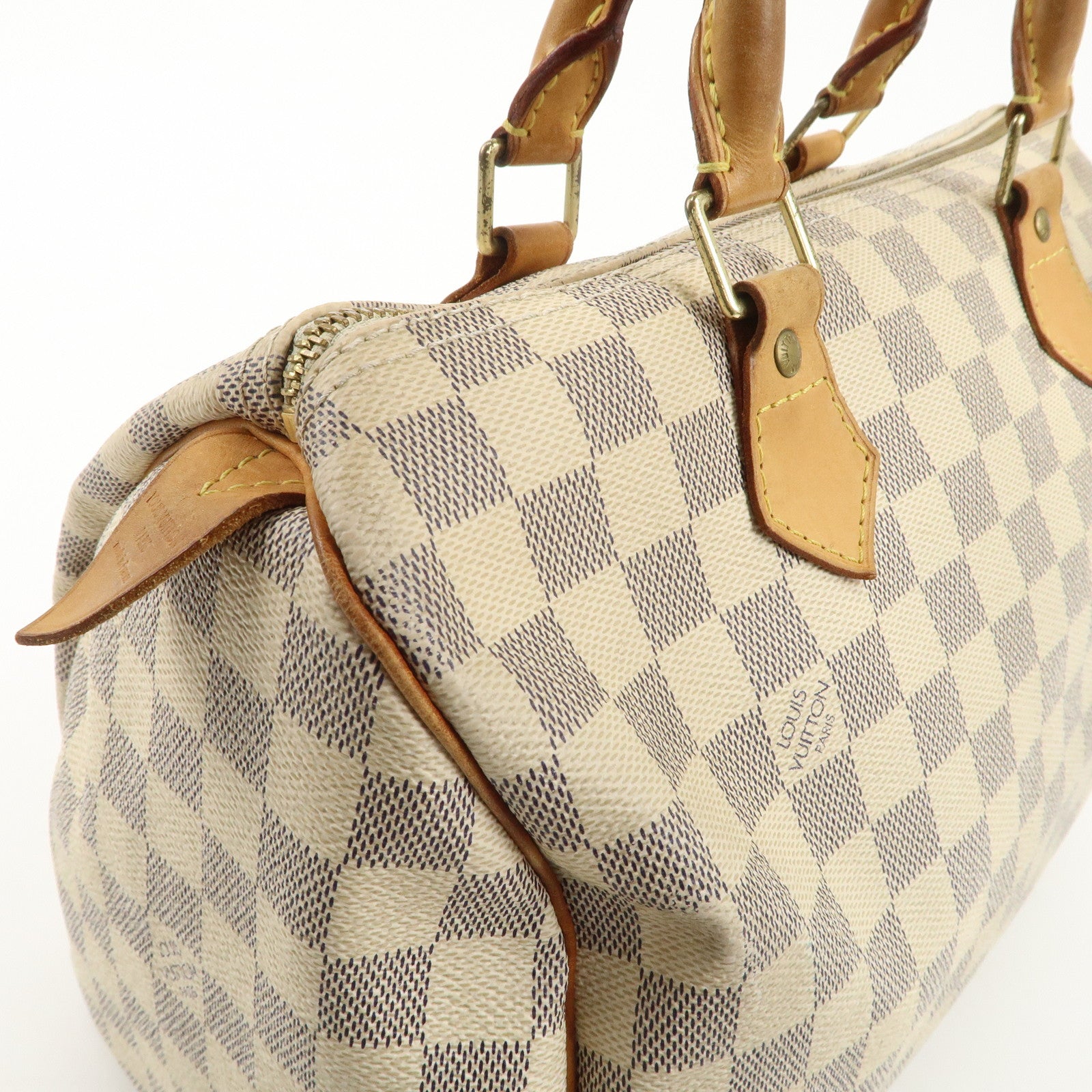 Louis Vuitton Damier Azur Speedy 30 Hand Bag Boston Bag N41533 Used