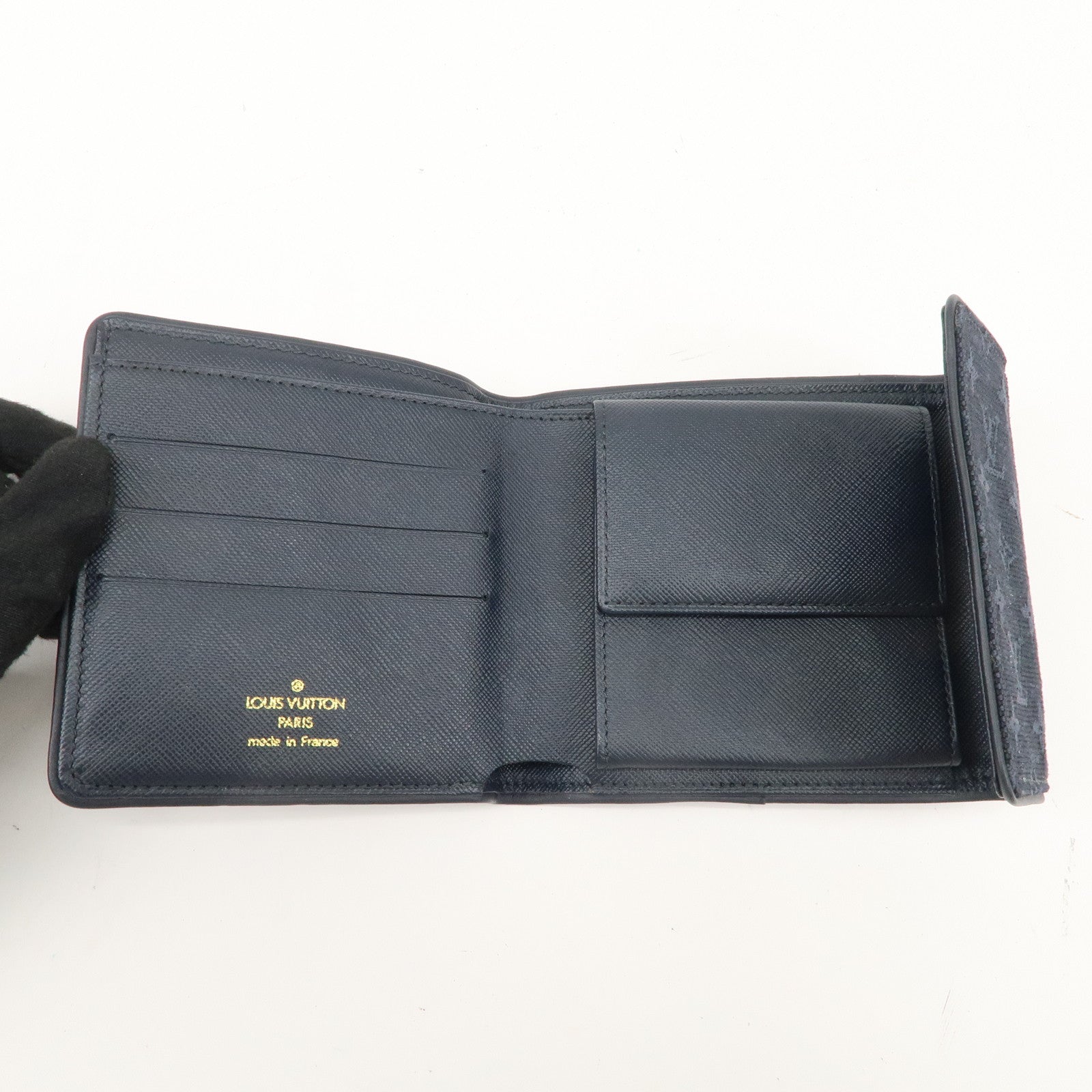 Louis Vuitton Monogram Mini Lin Porte Billet Carte Credit Monnaie Used