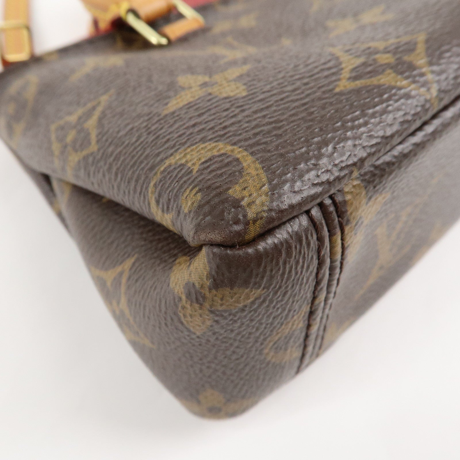 Louis Vuitton Nano Pallas Shoulder Bag Cerise M61254 Used