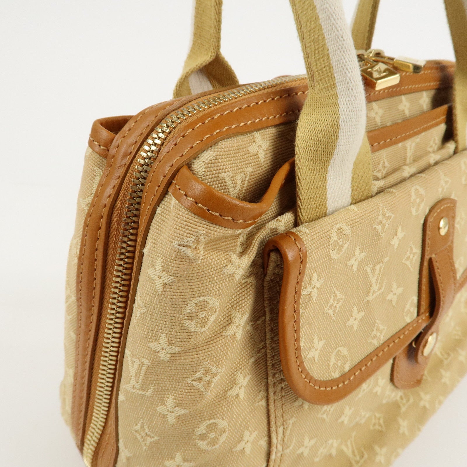 Louis Vuitton Monogram Mini Sac Mary Kate Hand Bag Beige M92508 Used