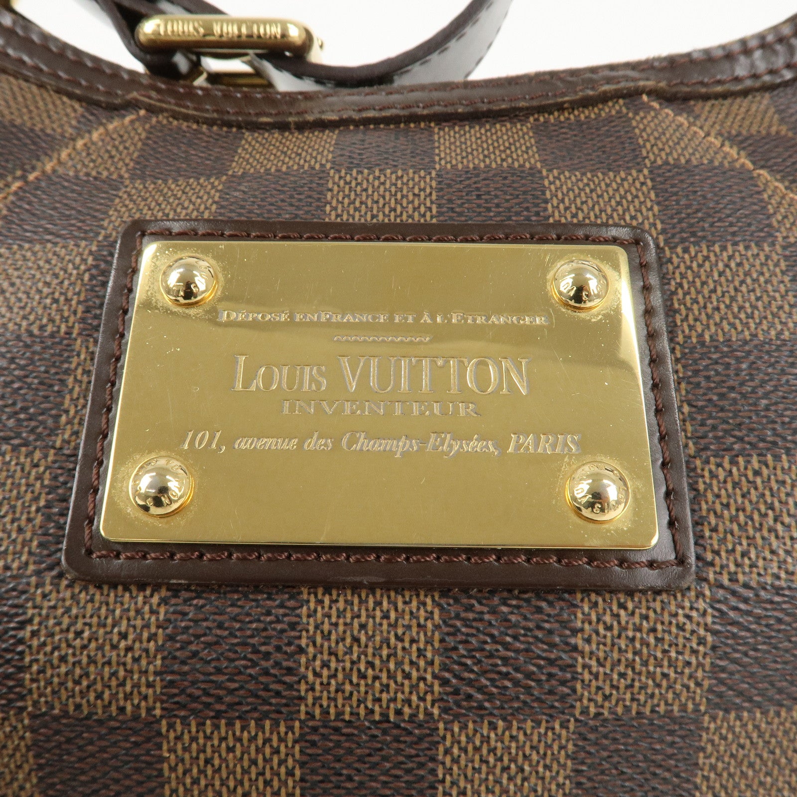 Louis Vuitton Damier Thames PM Shoulder Bag Hand Bag N48180 Used