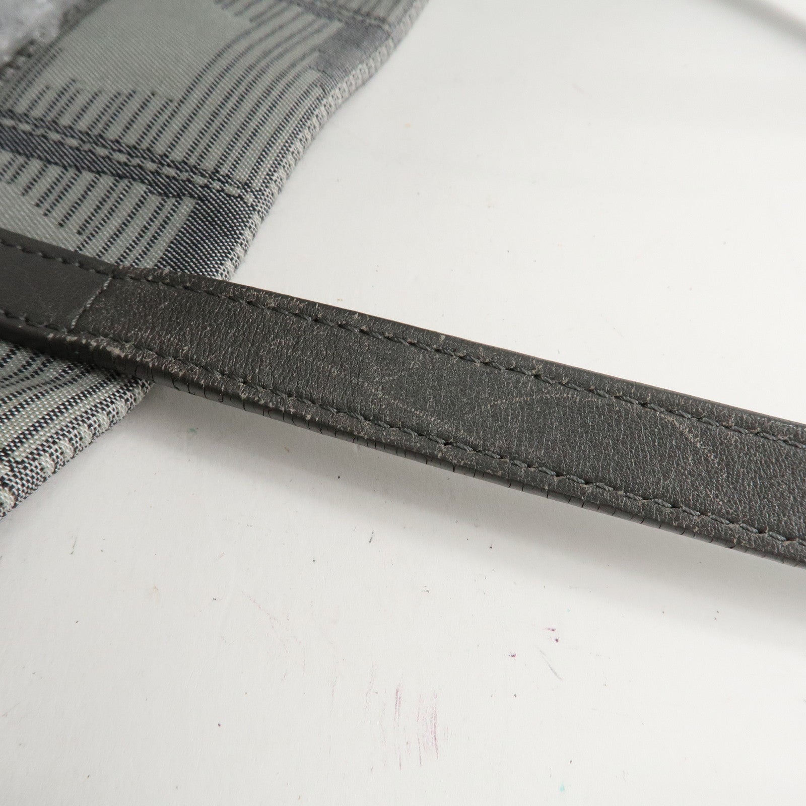 CHANEL New Travel Line Nylon Jacquard Leather Tote MM A47147 Used