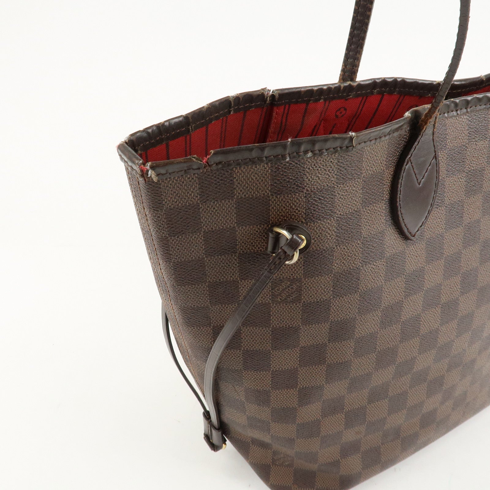 Louis Vuitton Damier Neverfull MM Tote Bag Brown M41358 Used