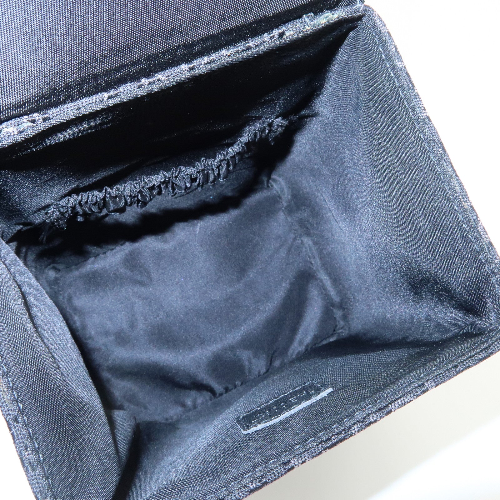 Christian Dior Street Chic Trotter Canvas Leather Vanity Bag Black Used