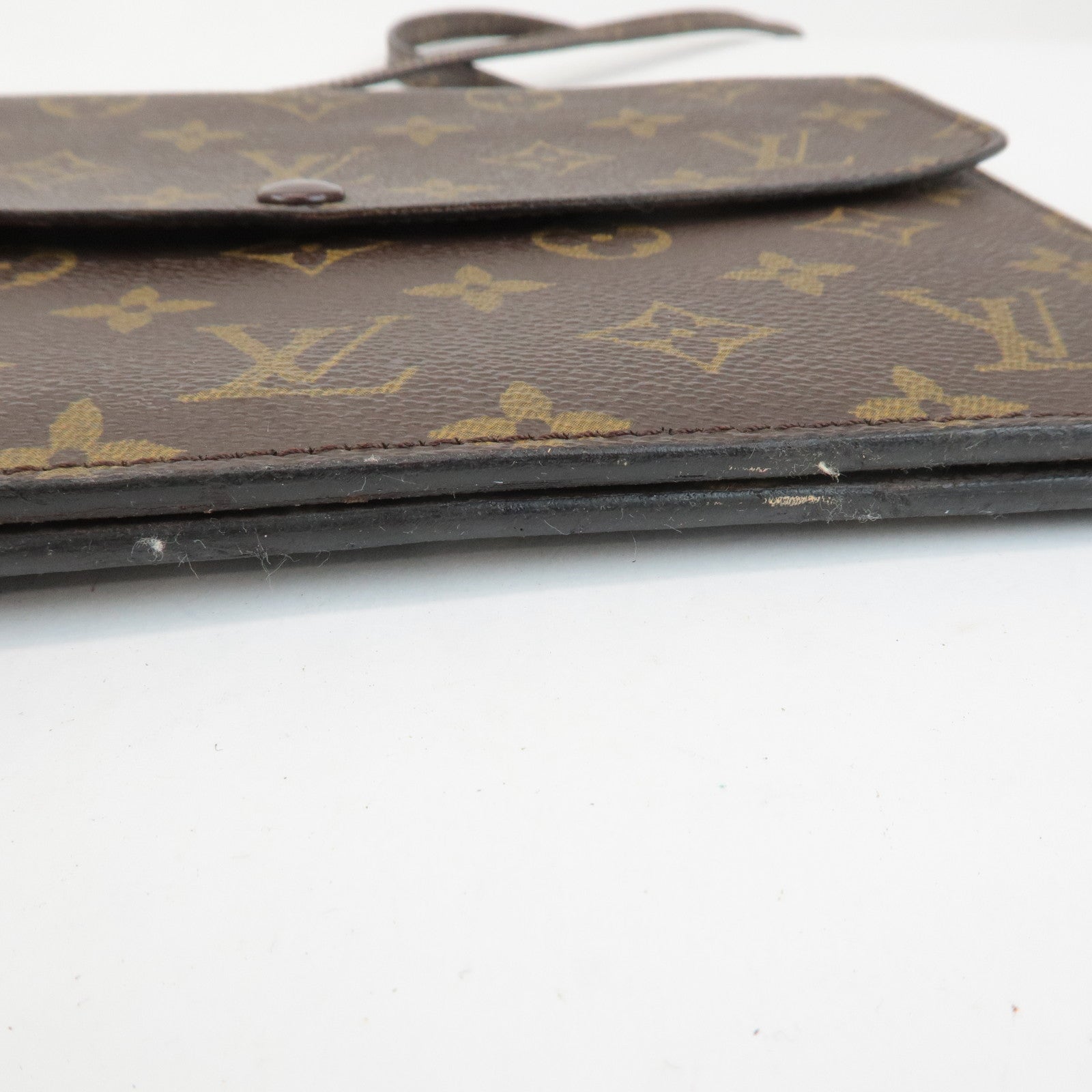 Louis Vuitton Monogram Double Rabat Shoulder Bag Brown M51815 Used