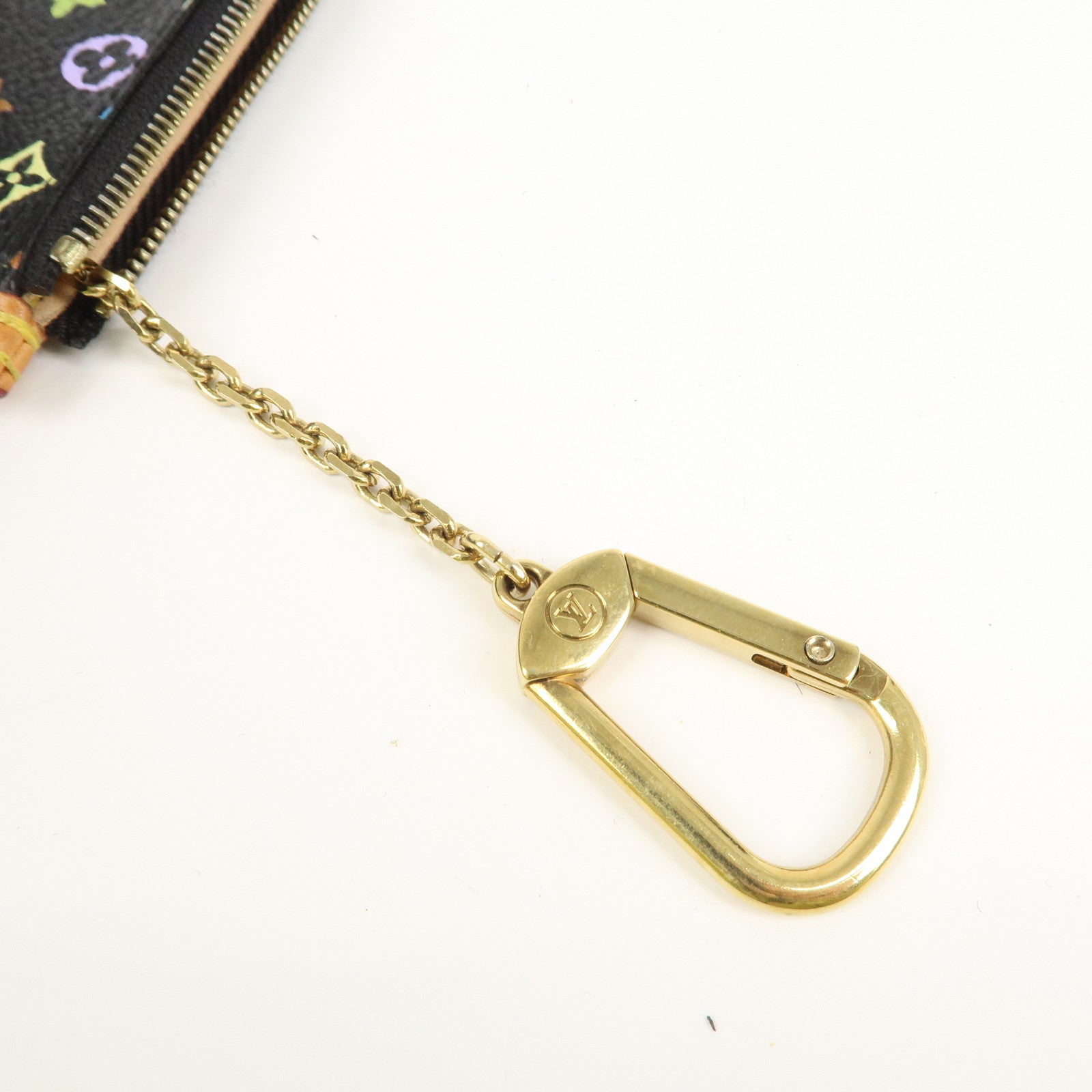 Louis Vuitton Monogram Multicolor Pochette Cles Noir M92654 Used