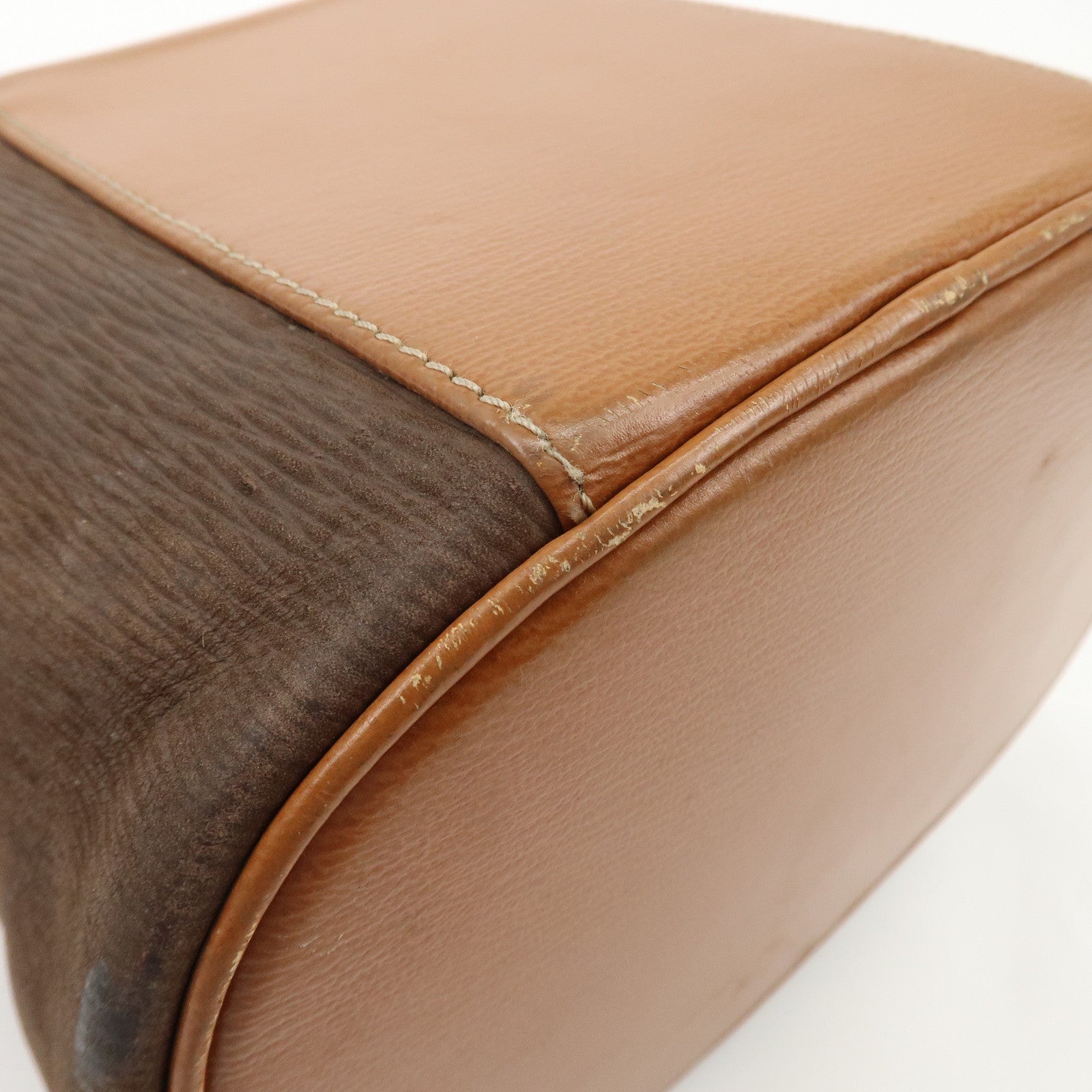 LOEWE Velazquez Suede Leather 2 Way Bag Brown Dark Brown Used