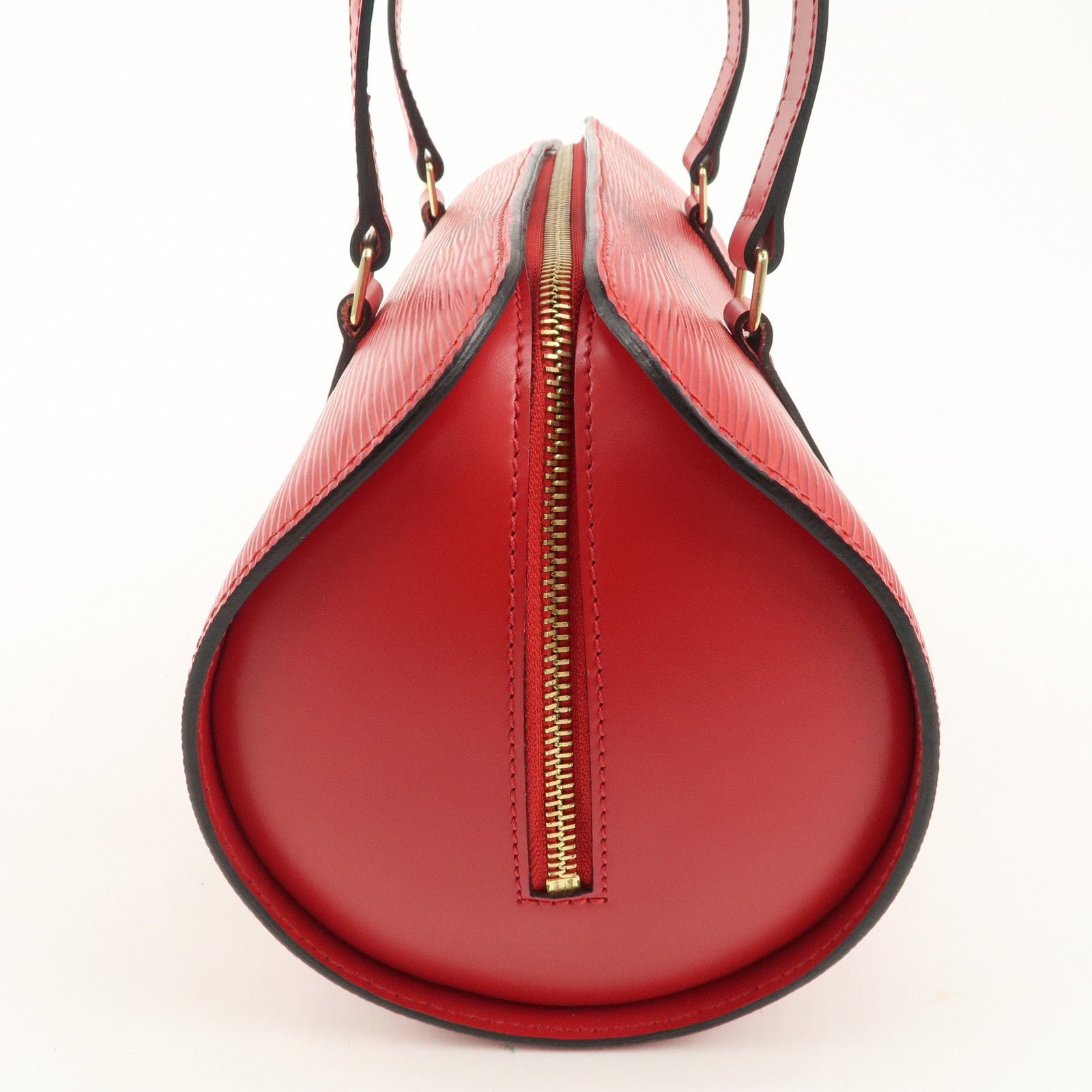 Louis Vuitton Epi Soufflo Hand Bag Castillian Red M52227 Used