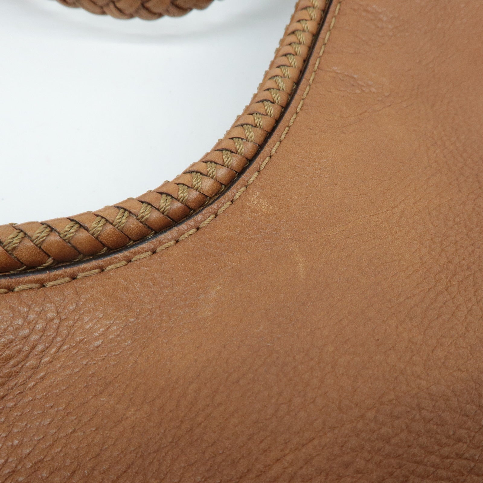 GUCCI Marrakech Leather Shoulder Bag Brown 257026 Used