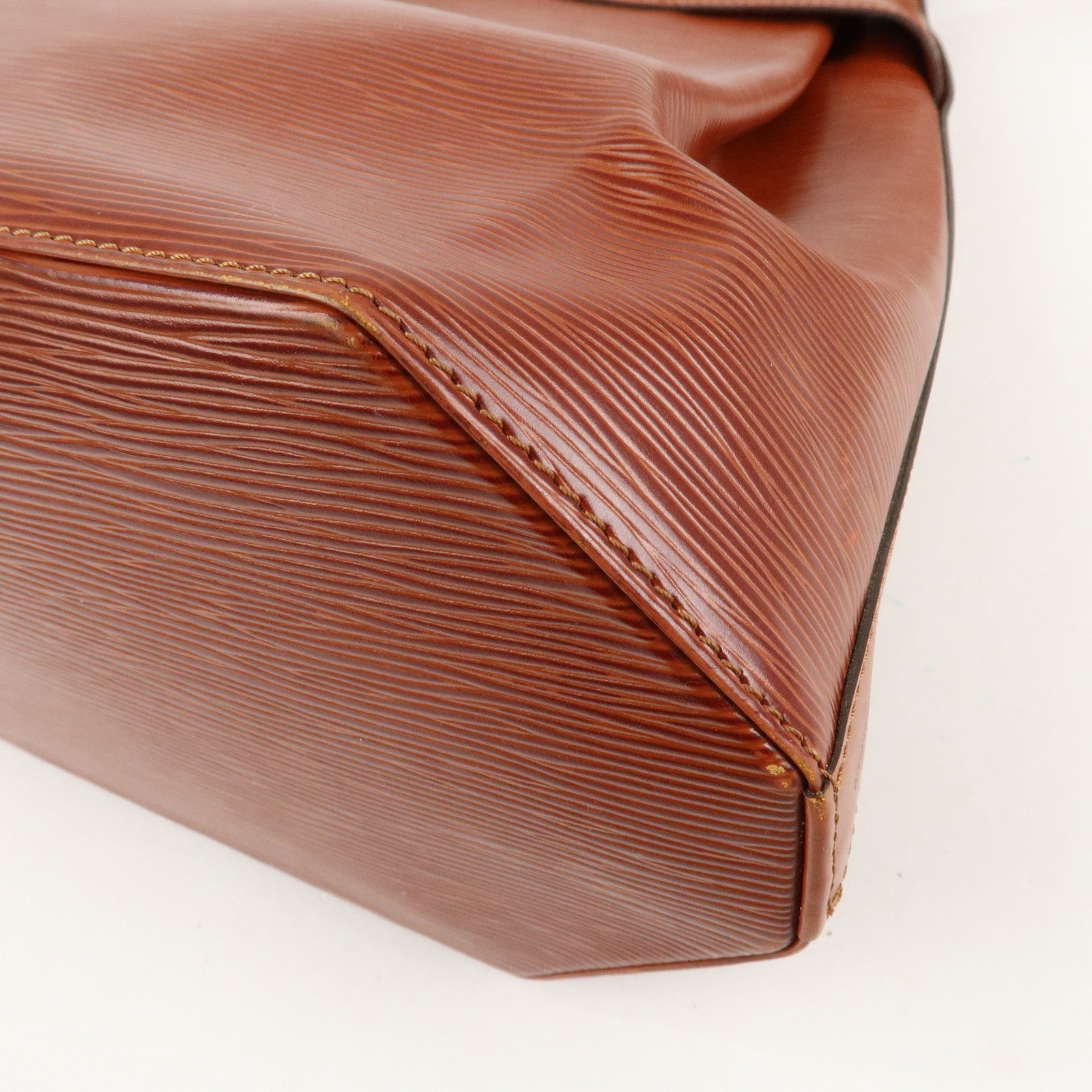 Louis Vuitton Epi Sac D'epaule GM Bucket Bag Kenya Brown M80193 Used