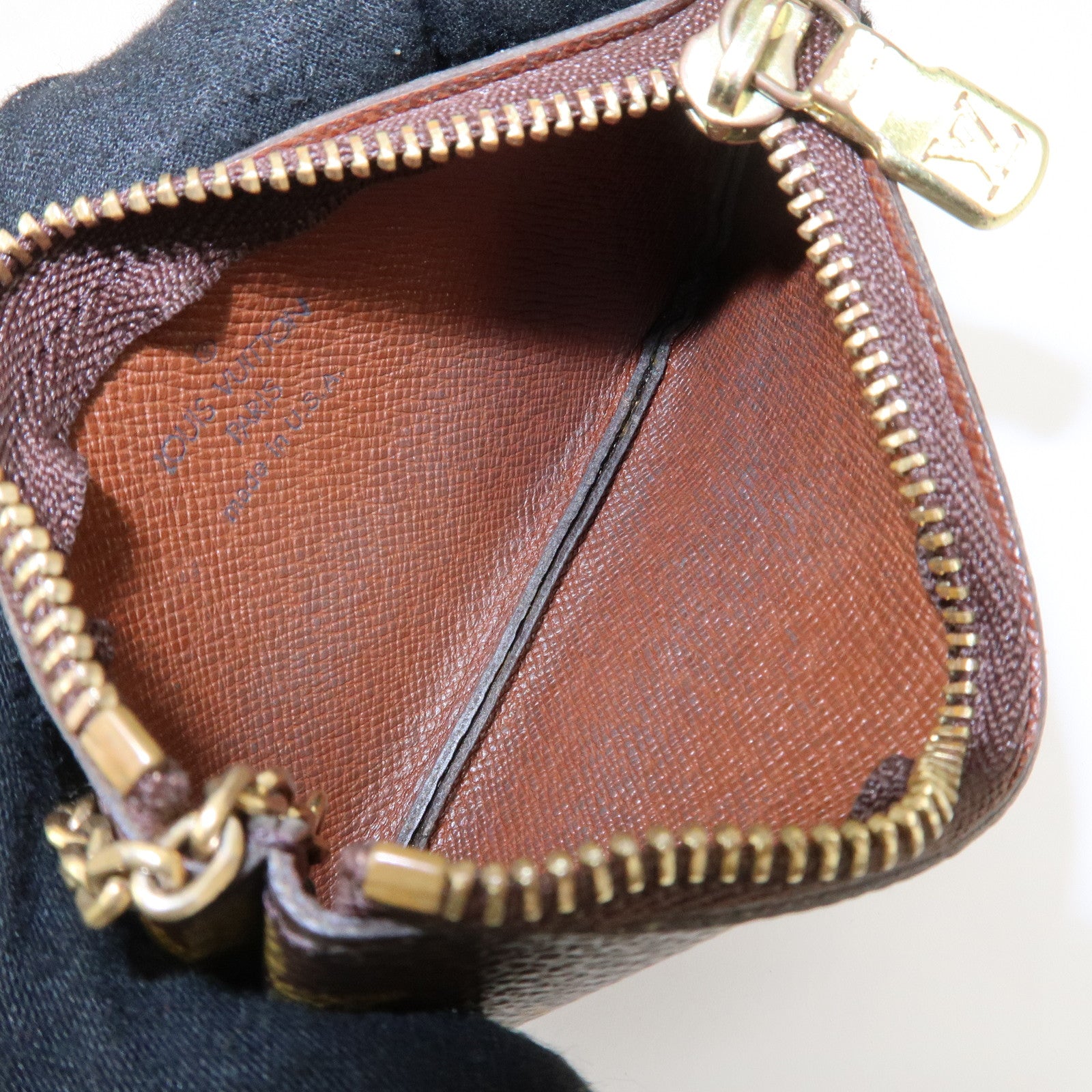 Louis Vuitton Monogram Pochette Cles Coin Case Key Case M62650 Used