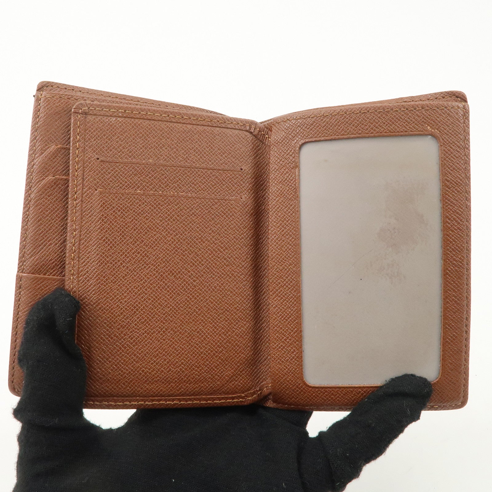 Louis Vuitton Monogram Tri- Fold Card Case Brown M61731 Used