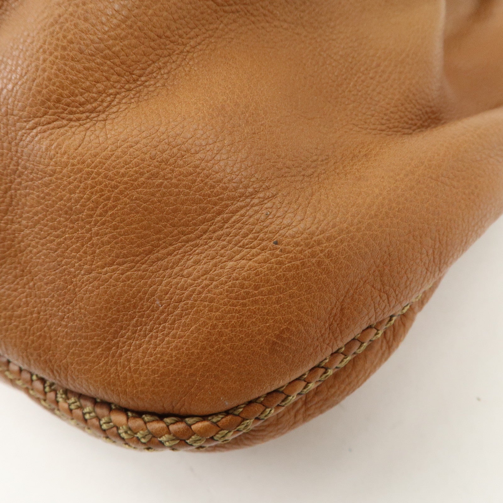 GUCCI Marrakech Leather Shoulder Bag Hand Bag Brown 257029 Used