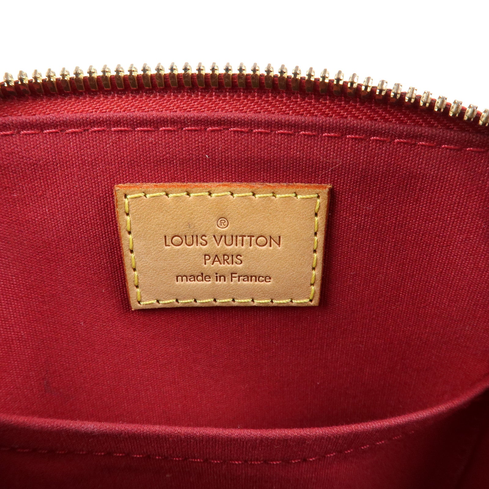 Louis Vuitton Monogram Vernis Alma BB 2Way Bag Red M91606