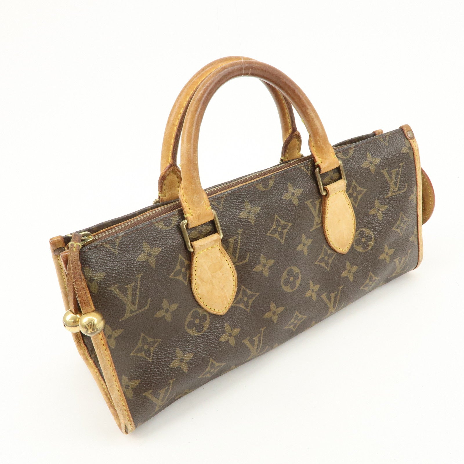 Louis Vuitton Monogram Popincourt Hand Bag Brown M40009 Used