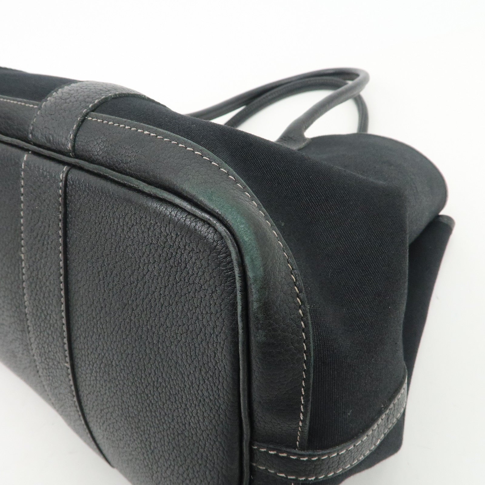 HERMES Toile Officier Negonda Garden Party PM G Stamped Tote Bag