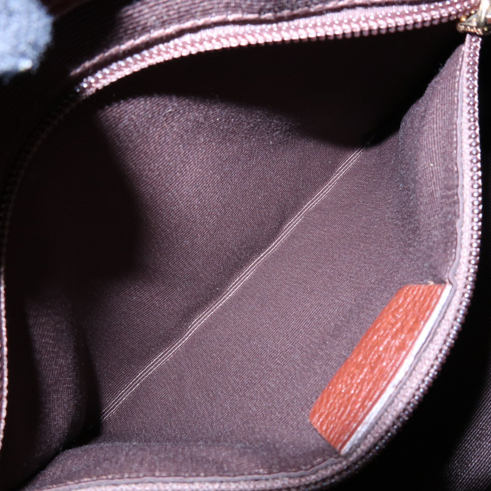 Ferragamo Gancini Leather Shoulder Bag Hand Bag Brown