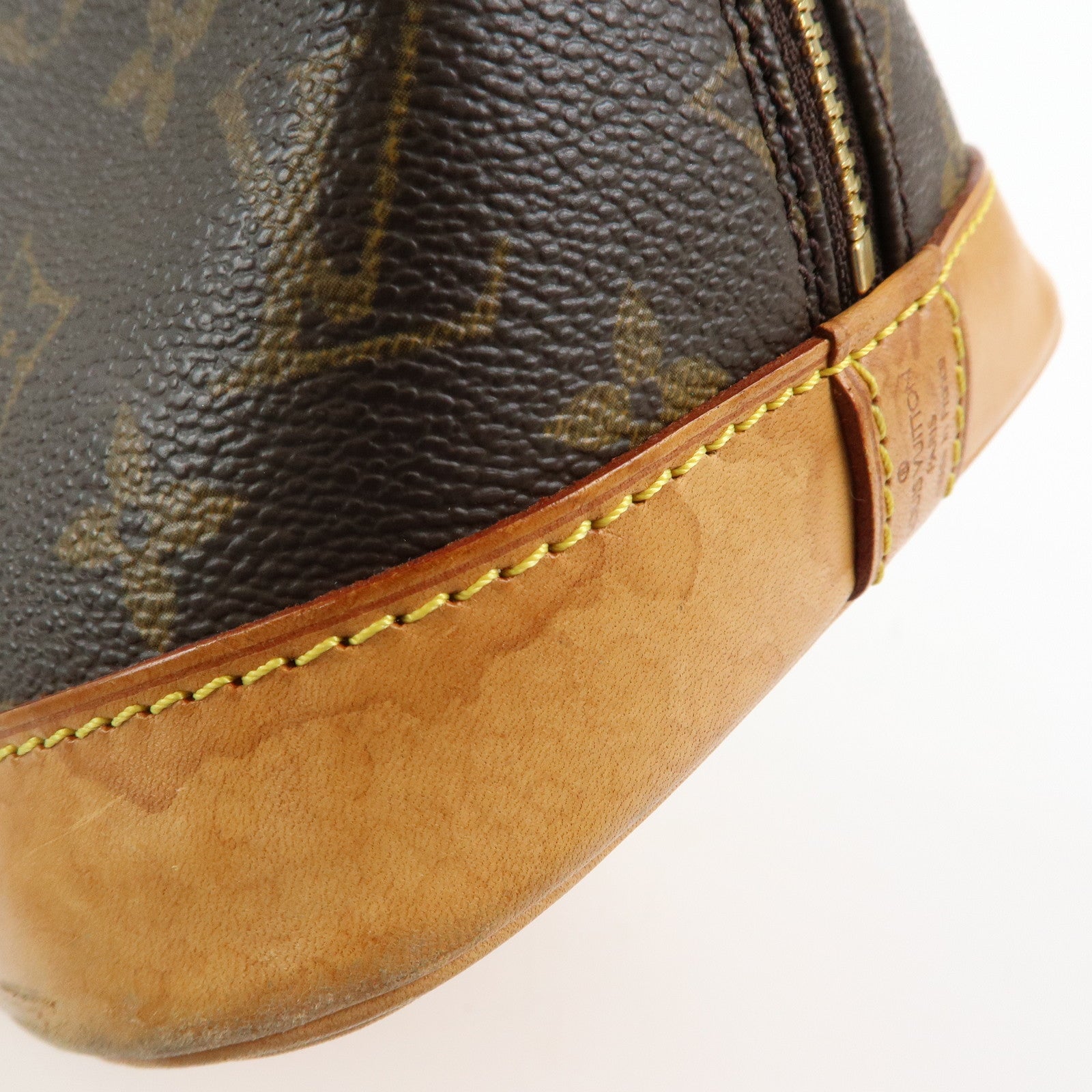 Louis Vuitton Monogram Alma Hand Bag Brown M51130