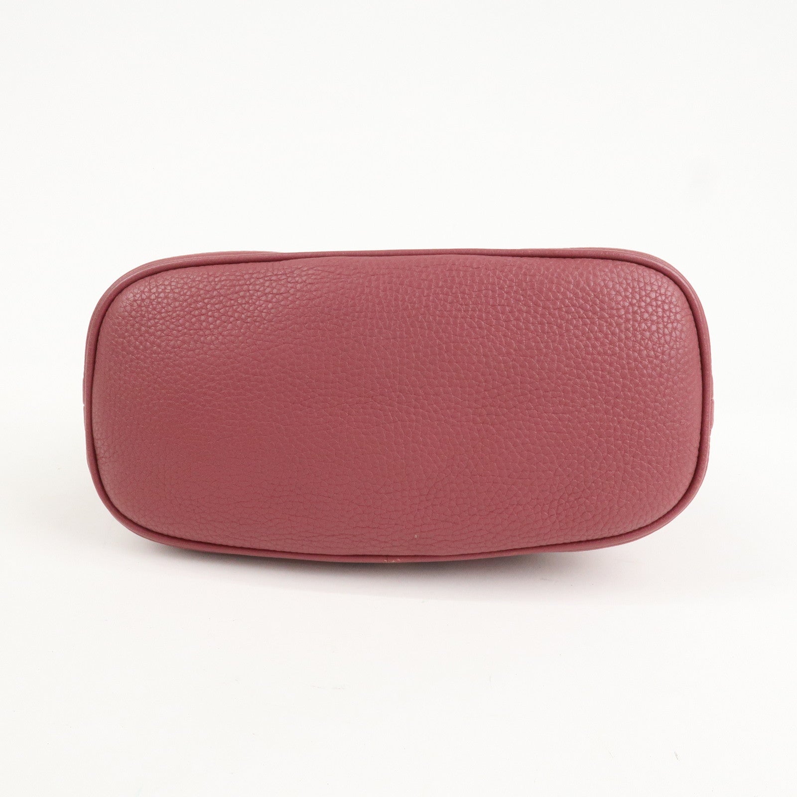 GUCCI Sherry Leather 2Way Bag Hand Bag Pink Beige 341504 Used