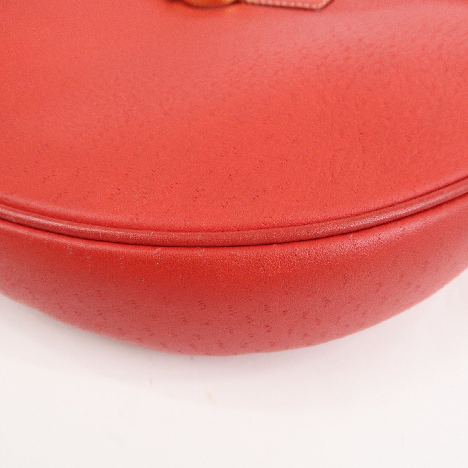 Ferragamo Gancini Leather Shoulder Bag Red
