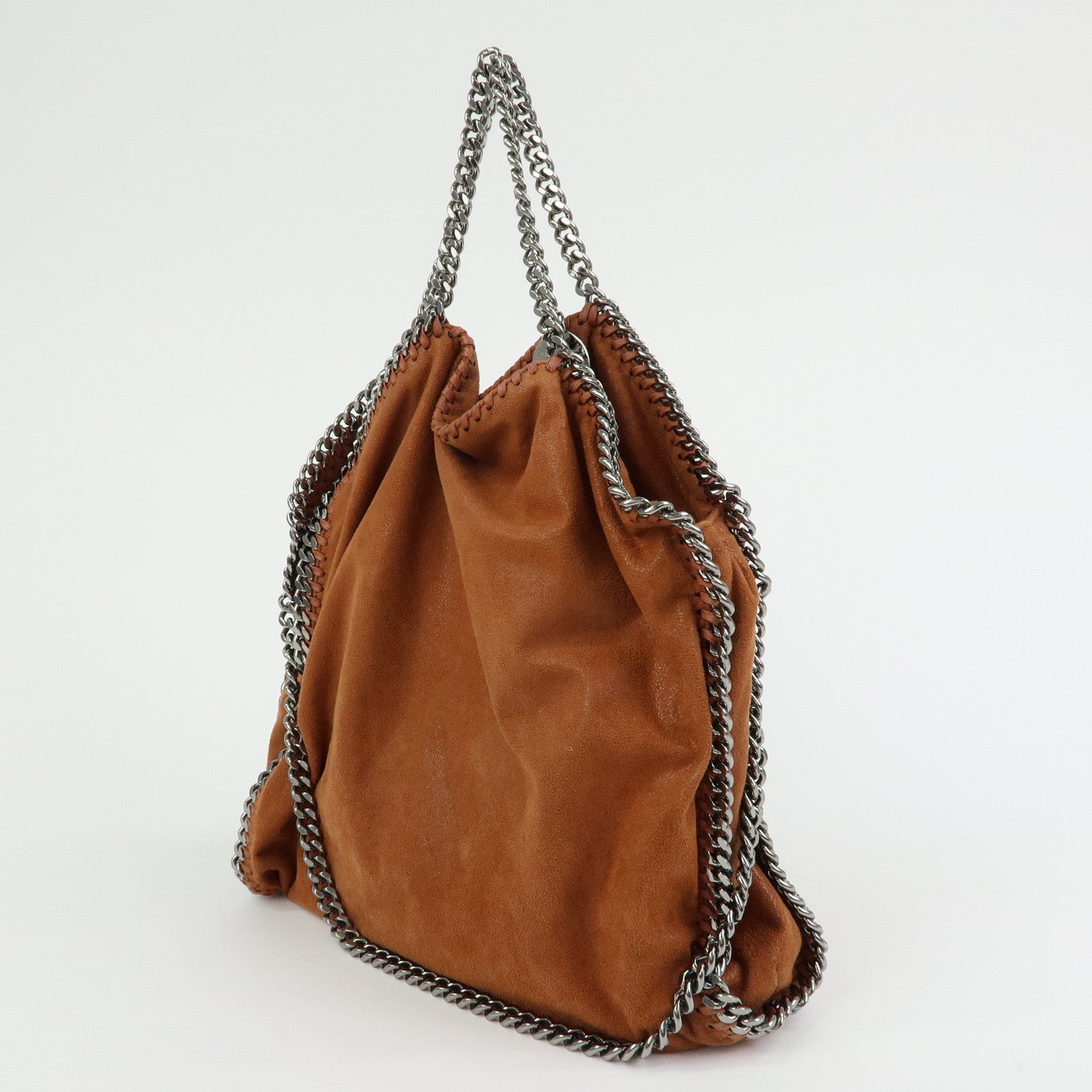 STELLA MCCARTNEY Falabella Polyester 2Way Bag Hand Bag Brown