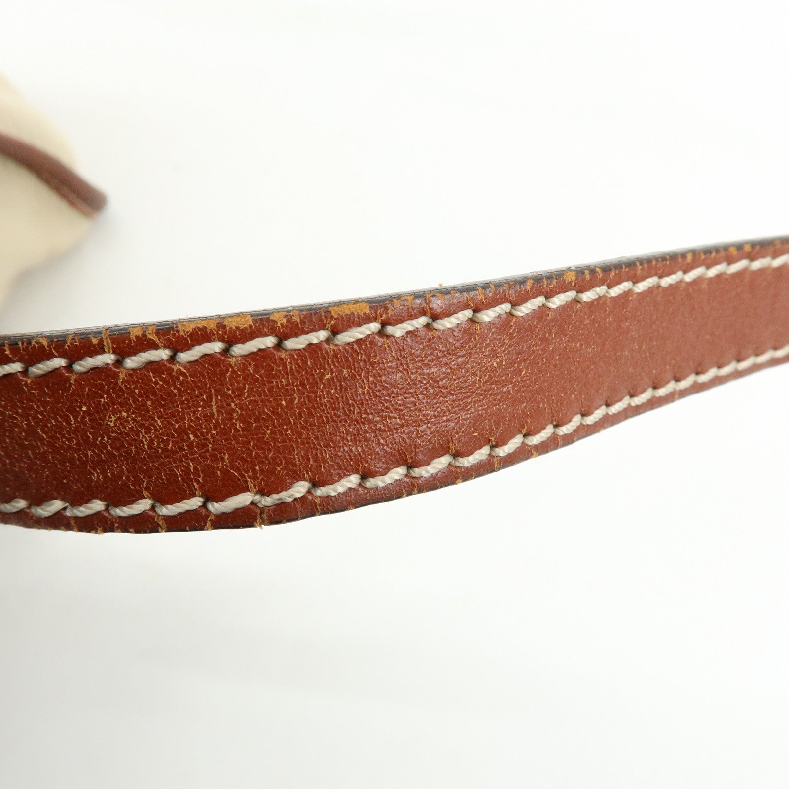 Chloe Susan Cotton Leather 2Way Bag Shoulder Bag Beige Brown