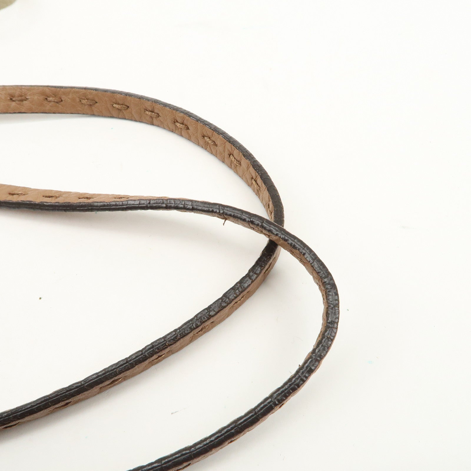 FENDI Selleria Leather Small Carla Tote Bag Shoulder Bag Brown 8BH257 Used