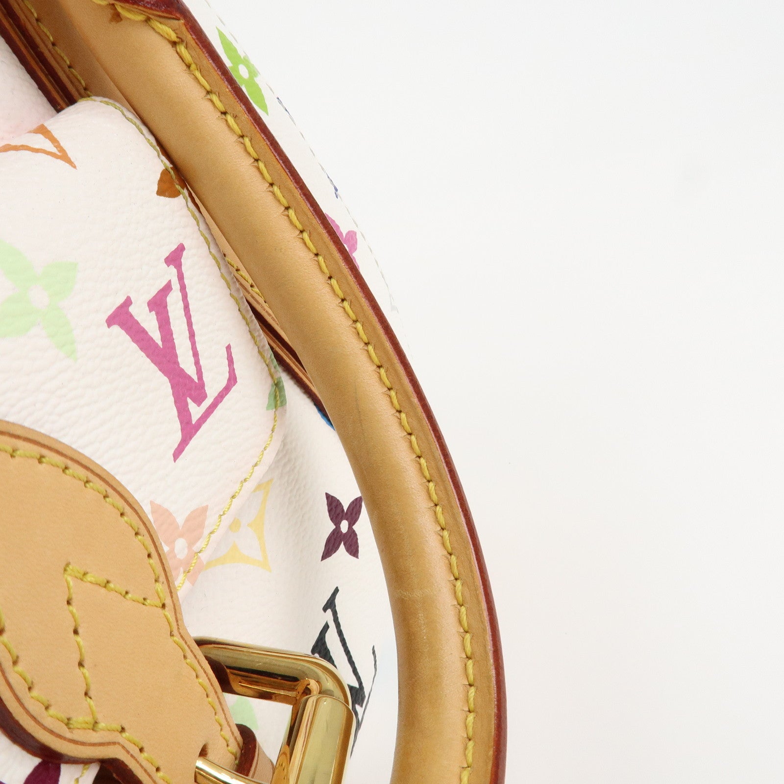 Louis Vuitton Monogram Multicolor Priscilla Hand Bag Blanc M40096
