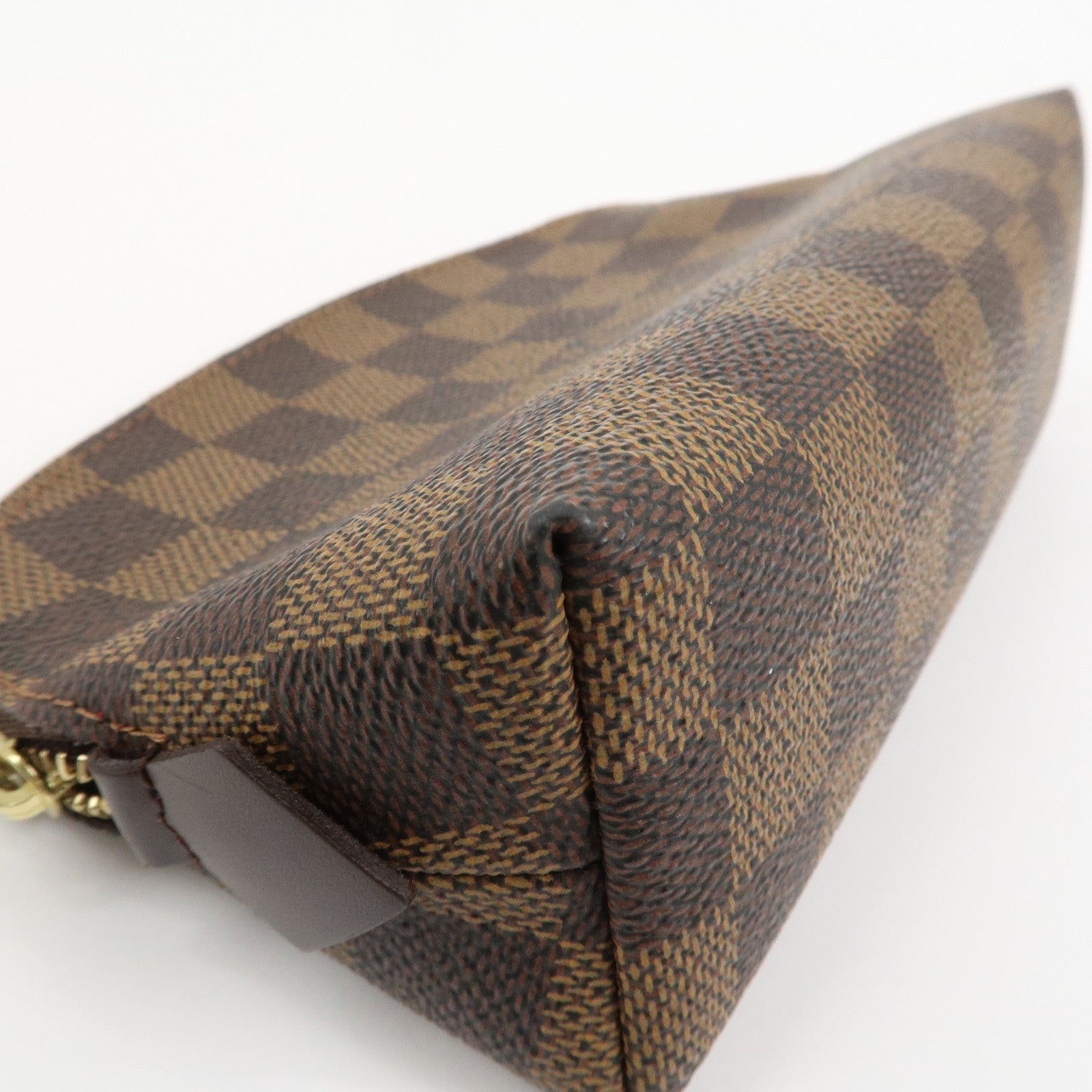Louis Vuitton Damier Pochette Cosmetic PM Pouch Brown N47516