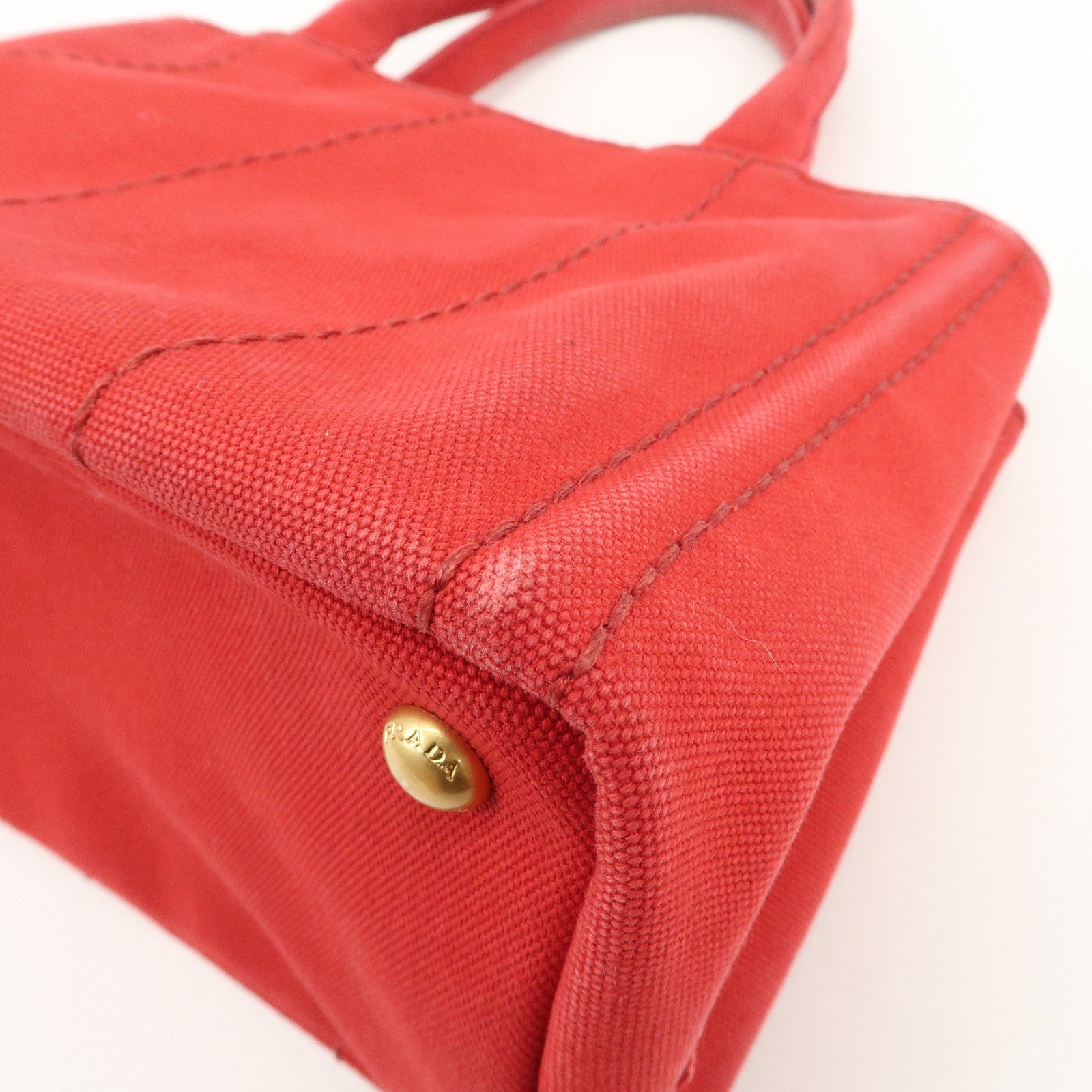 PRADA Logo Canapa Canvas Mini 2Way Bag Hand Shoulder Bag B2349G