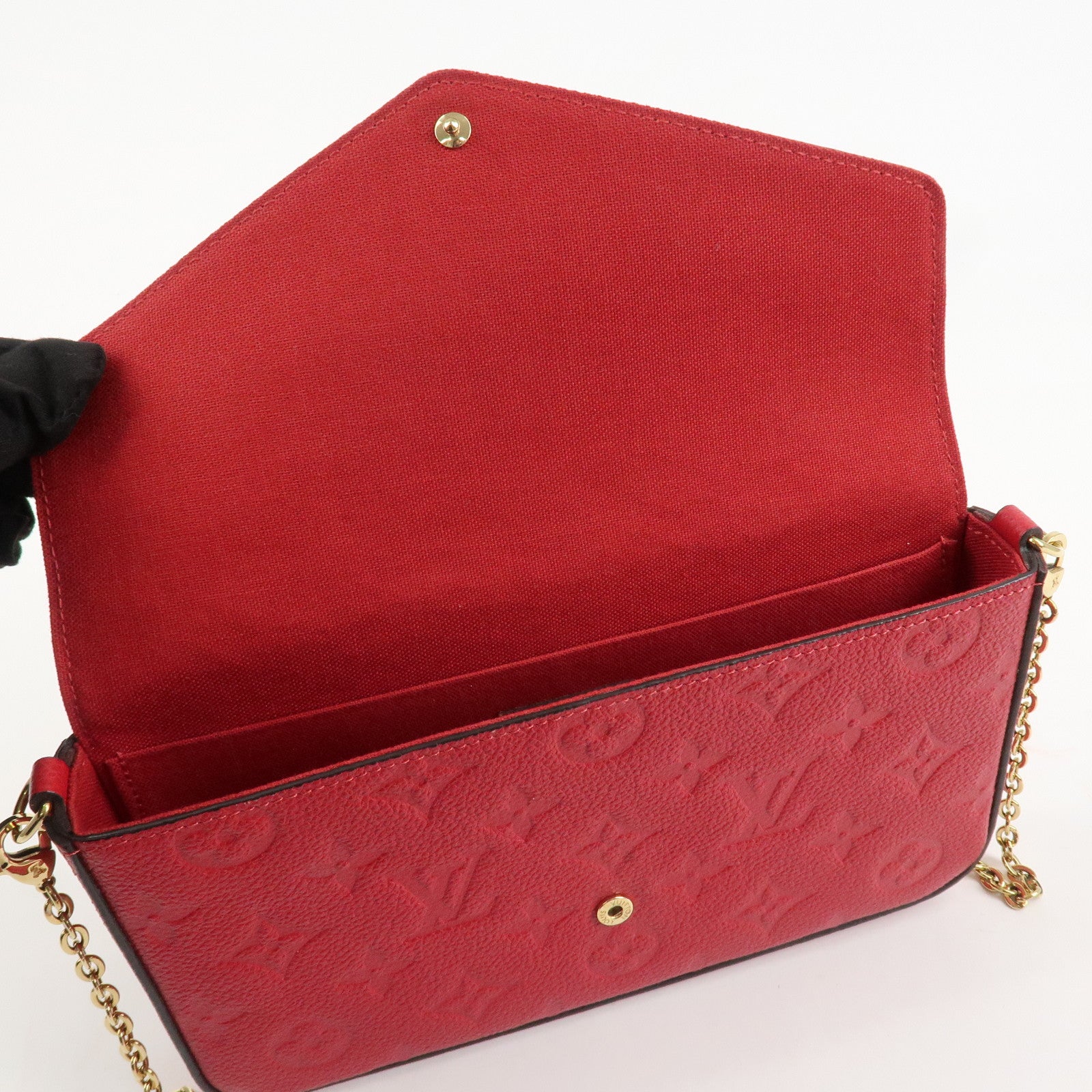 Louis Vuitton Monogram Empreinte Felicie Chain Shoulder Bag M63700 Used