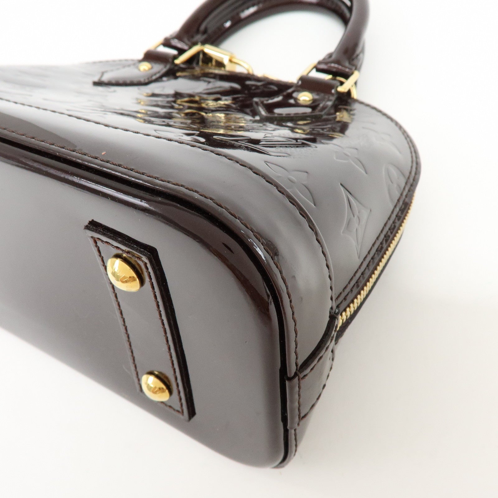 Louis Vuitton Monogram Vernis Alma BB 2Way Bag Amarante M91678
