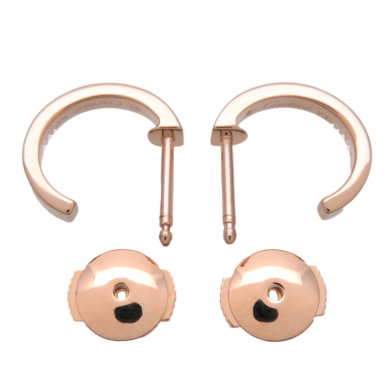 Cartier Mini LOVE Earrings K18 750PG Rose Gold