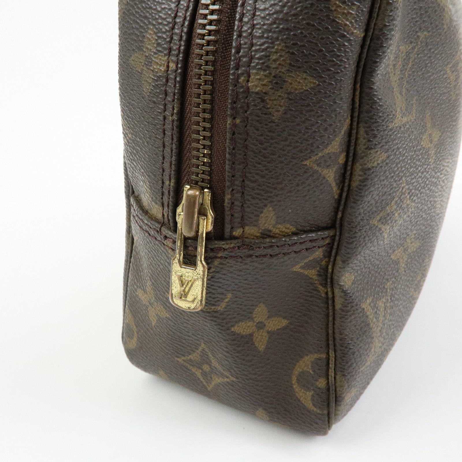 Louis Vuitton Monogram Trousse Toilette 28 Pouch Brown M47522