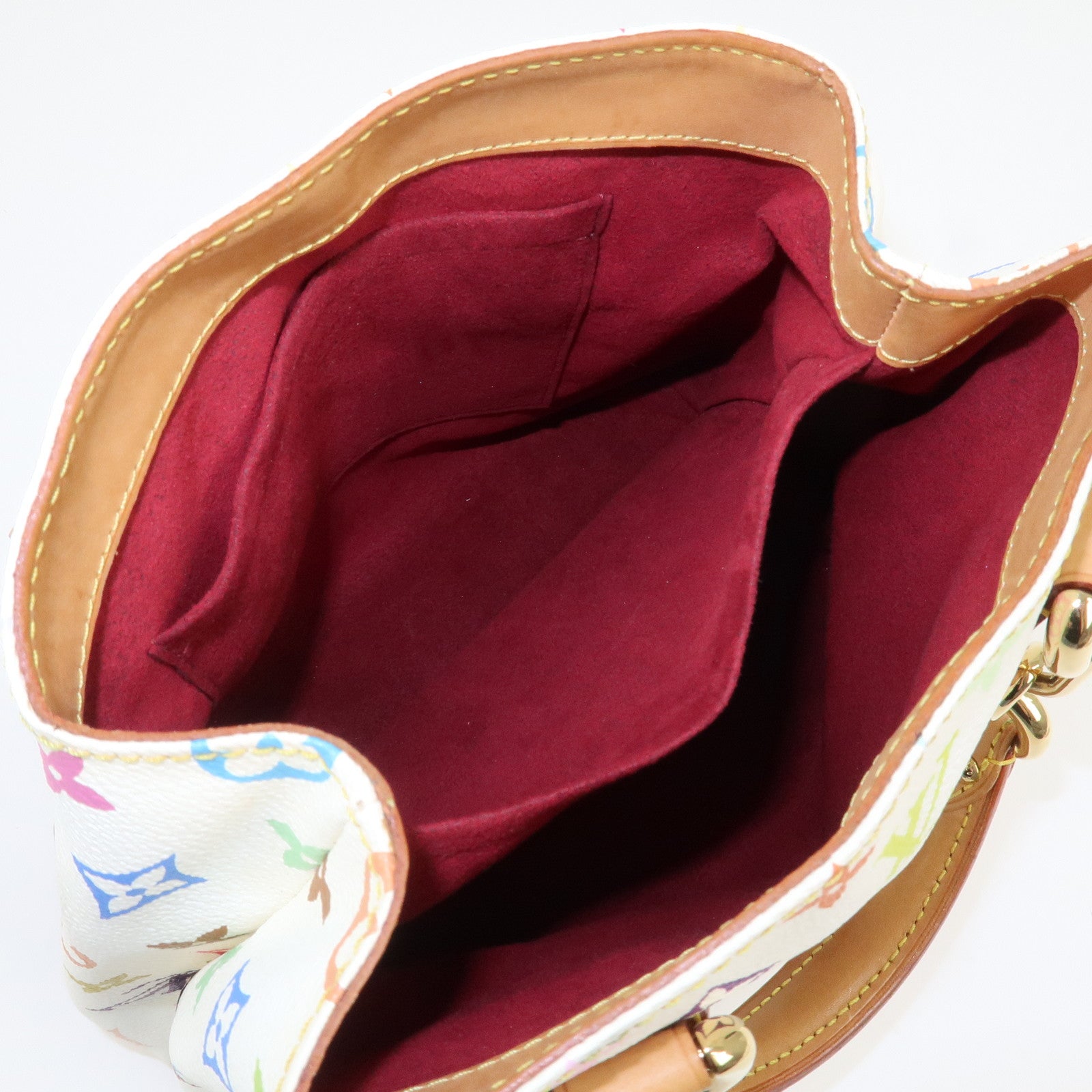 Louis Vuitton Monogram Multicolor Audra Hand Bag Blanc M40047