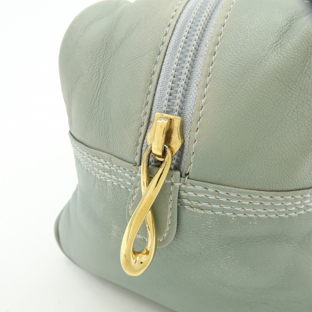 LOEWE Anagram Nappa Leather Mini Hand Bag Blue