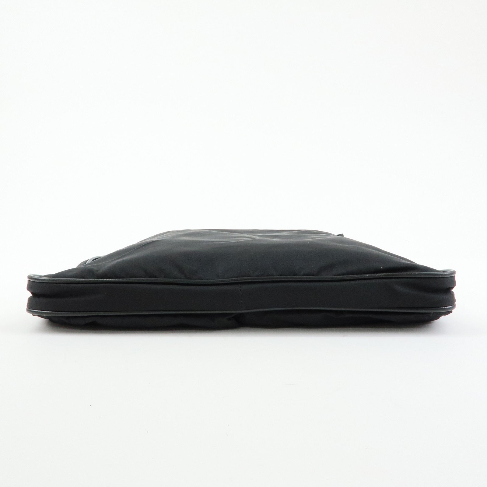 PRADA Triangle Logo Nylon Shoulder Bag Crossbody Bag Black