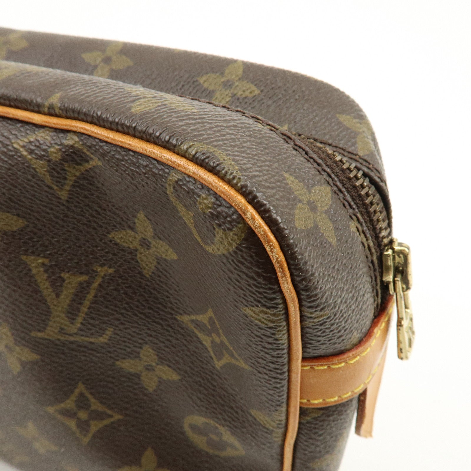 Louis Vuitton Monogram Compiegne 28 Pouch Clutch Bag Brown M51845